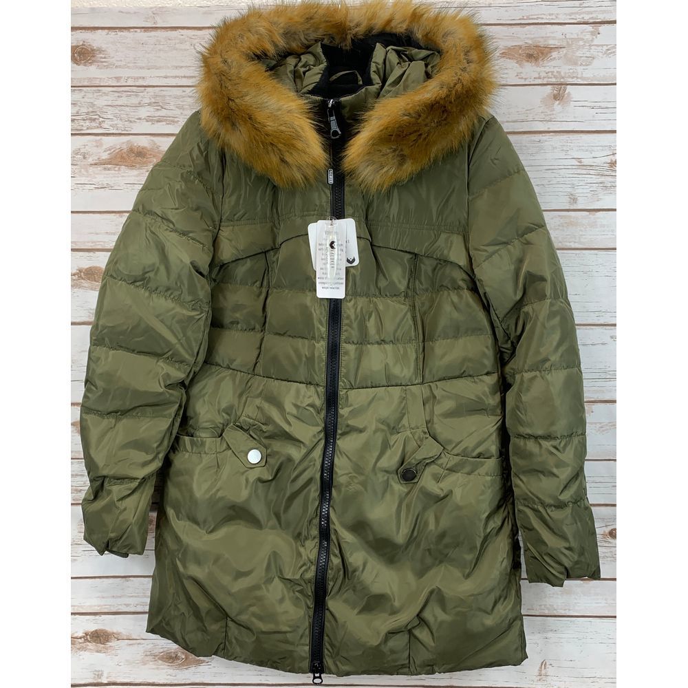 Valuker Down Jacket with Faux Fur Trim Hood